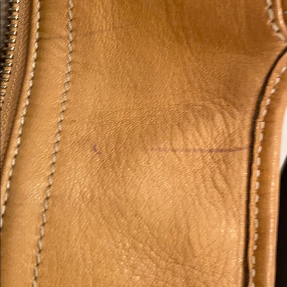 Coach, boho, leather, large zippered tote! - Picture 10 of 15